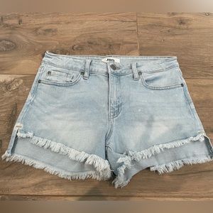 JBD. Just black denim high waisted light wash jean shirts